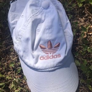 white adidas baseball cap
